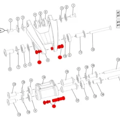 BMC Boulons D'amortisseur Arrière Trailfox / Speedfox - 208505