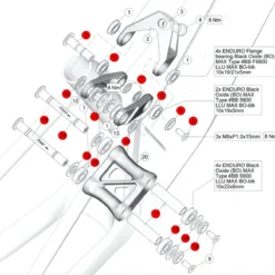 BMC Kit De Visserie Et Roulements Pour Fourstroke / FS01 2023 - 30004037