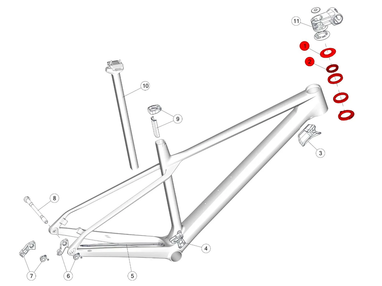 BMC Jeu De Direction Avec Topcone Pour Fourstroke 01 / Twostroke 01 - 30000703 – Image 3