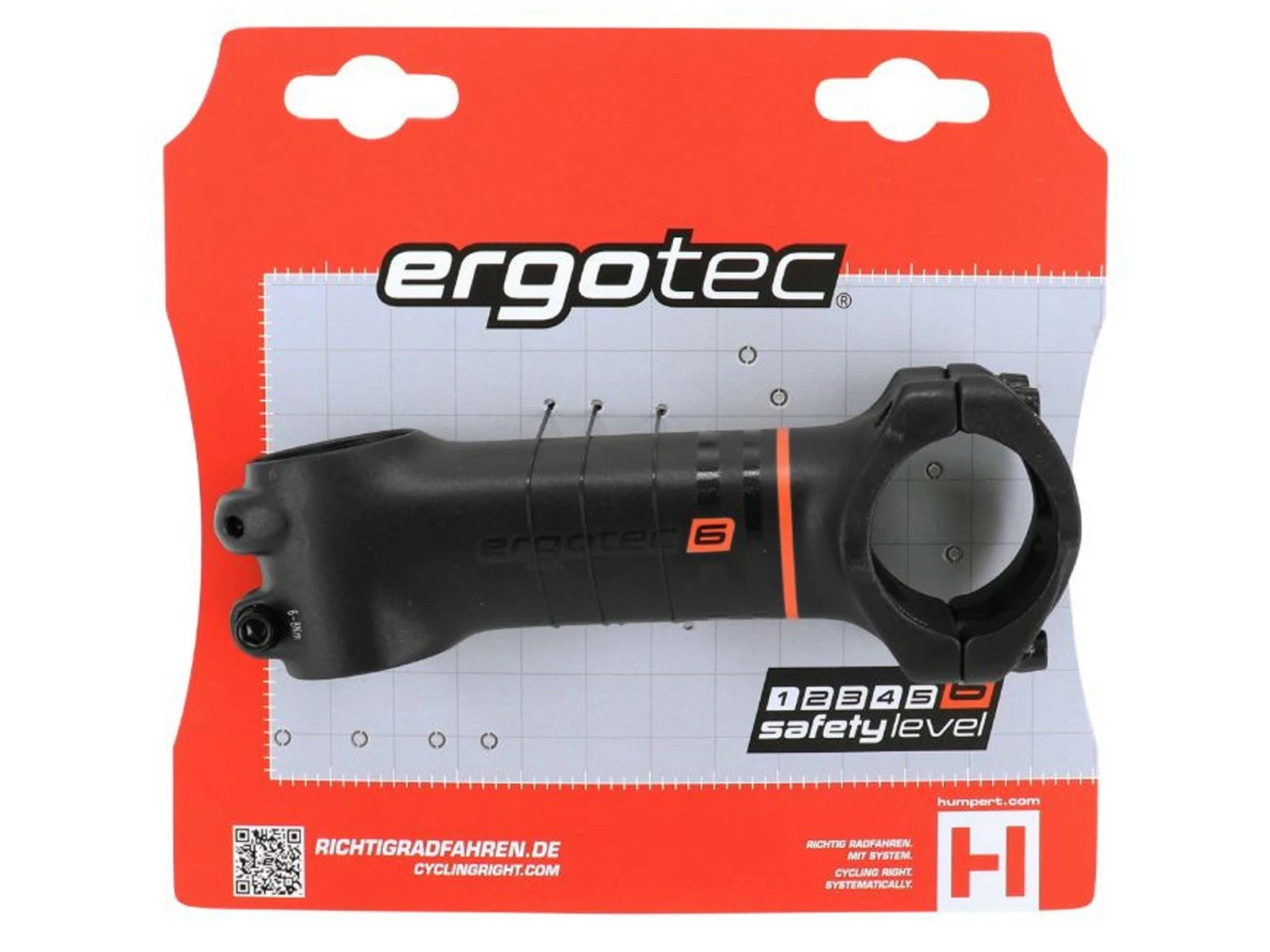 ERGOTEC Potence VTT Ray Ø35mm Ø1.1/8” 35° ALU L 110 Mm – Image 3