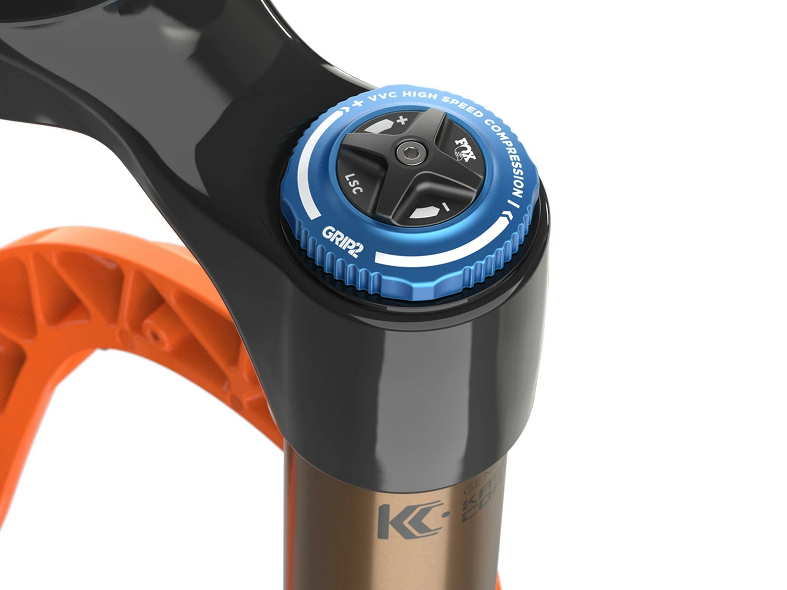 FOX Factory Fourche 36 Float 27.5" 160 Grip 2 Hi/Low Comp/Reb Orange 15QRx110 BOOST Conique Déport 44mm 2023 – Image 7