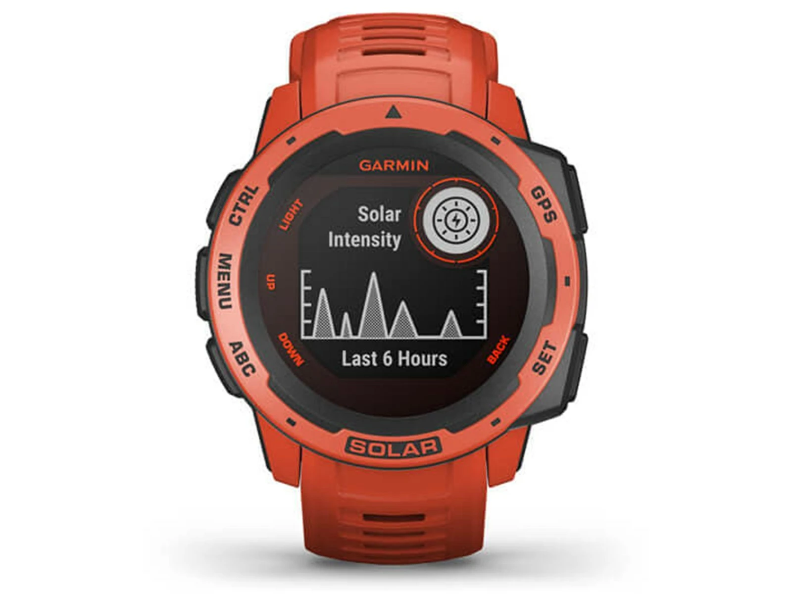 GARMIN Instinct Solar Rouge Feu Standard Edition Montre Connectée GPS – Image 4