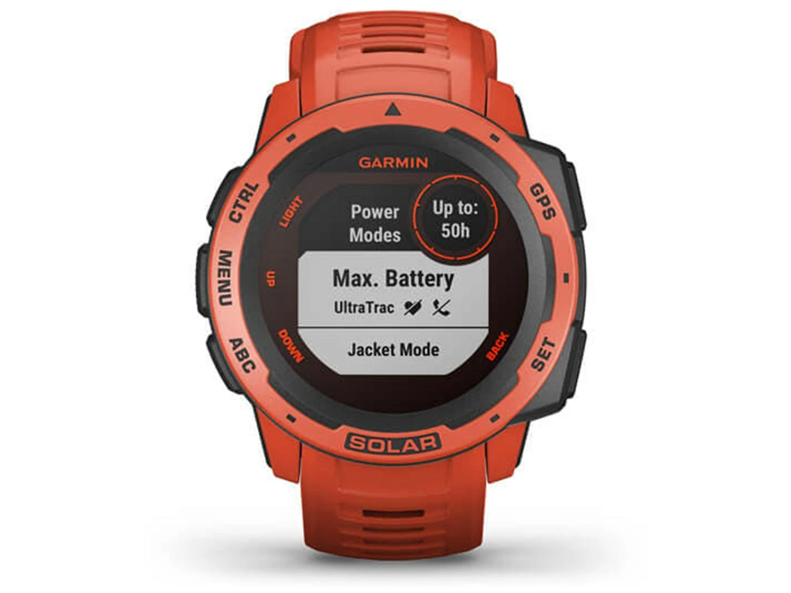 GARMIN Instinct Solar Rouge Feu Standard Edition Montre Connectée GPS – Image 6