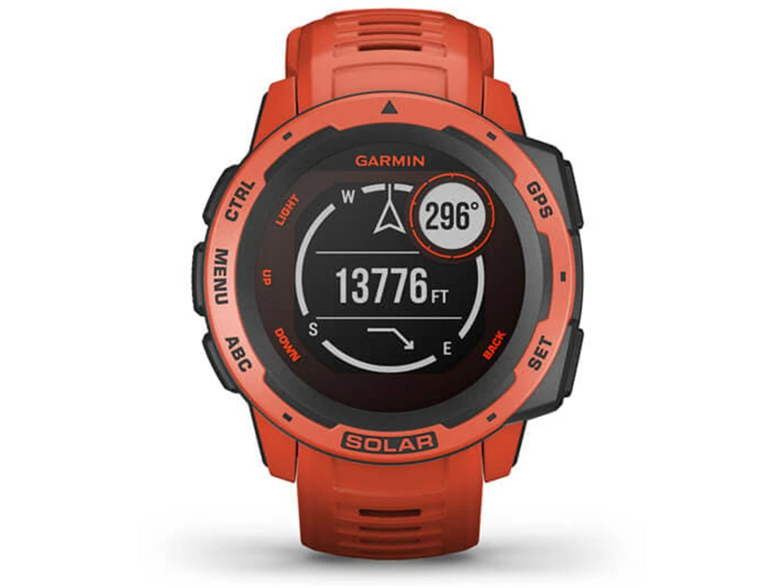 GARMIN Instinct Solar Rouge Feu Standard Edition Montre Connectée GPS – Image 7