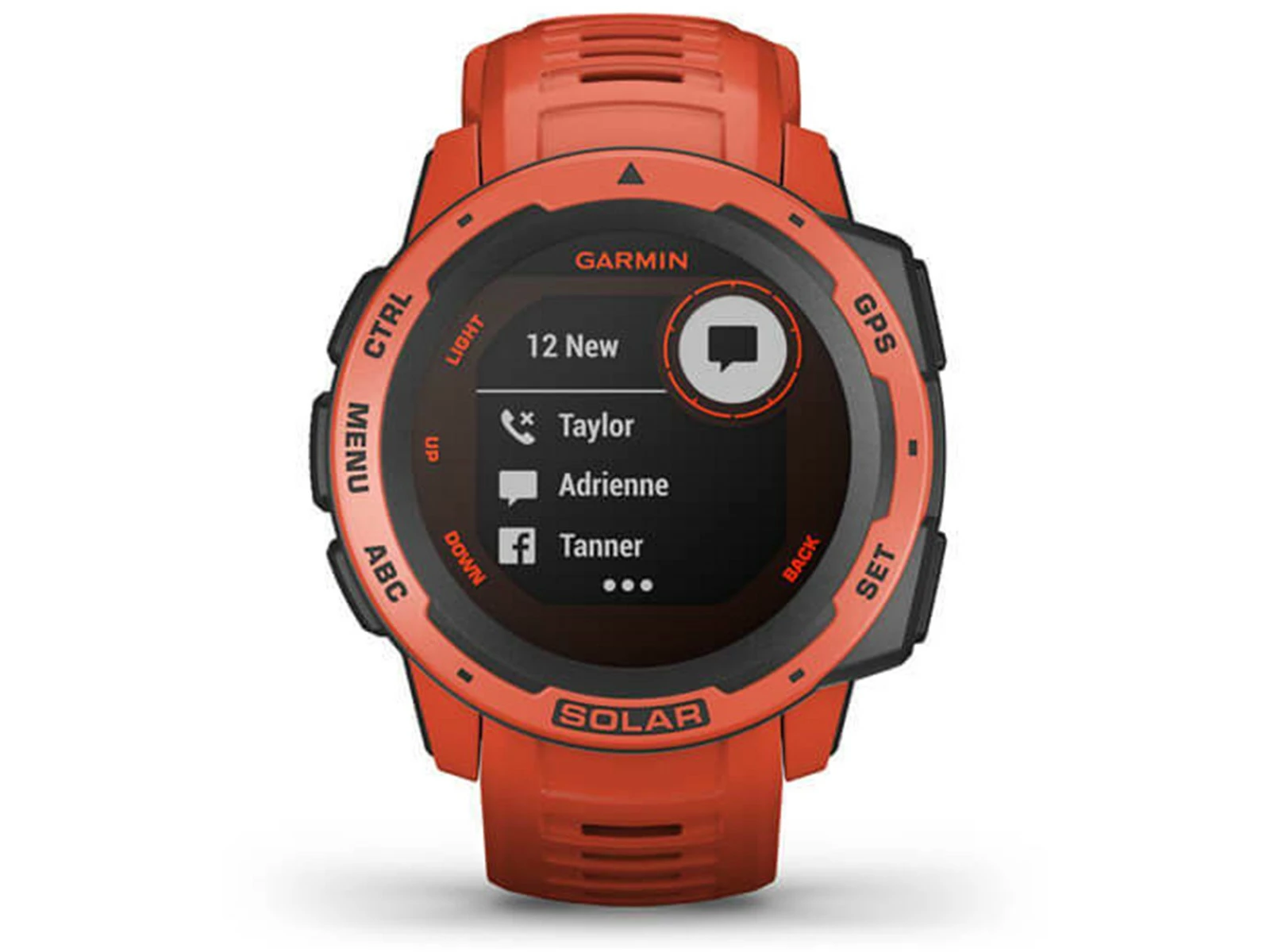 GARMIN Instinct Solar Rouge Feu Standard Edition Montre Connectée GPS – Image 8