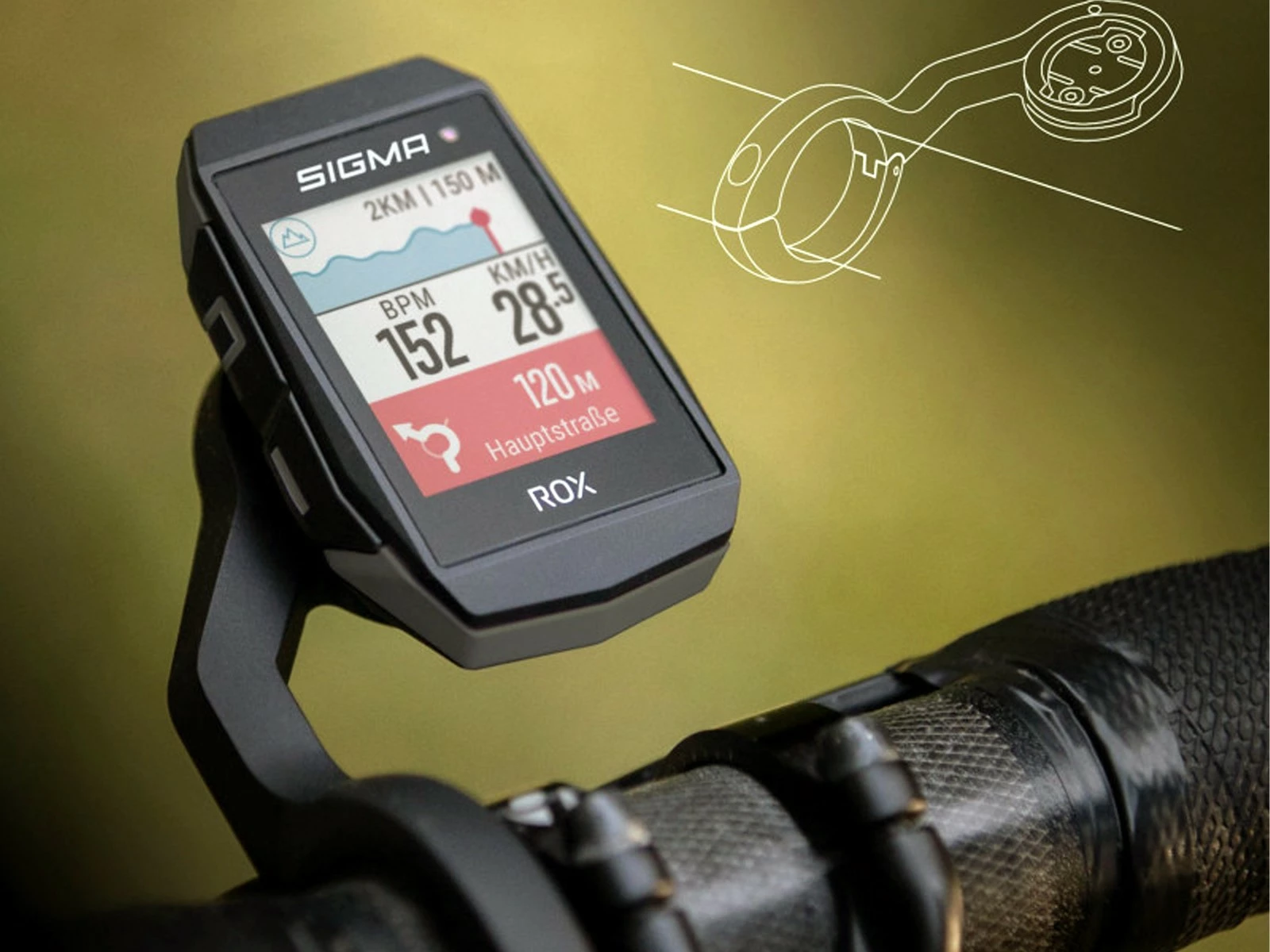 SIGMA Compteur ROX11.1 EVO GPS Noir Cardio Et Altimètre – Image 3