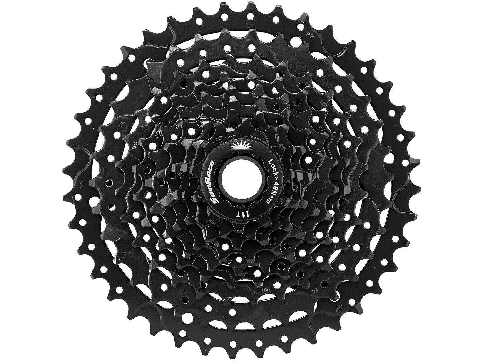 SUNRACE CSM980 9AX Cassette 9 Vitesses 11-40 Dents Black - Silver